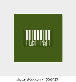 piano keyboard, vector