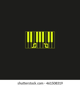 piano keyboard, vector