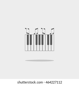 piano keyboard, vector