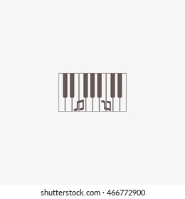 piano keyboard, vector