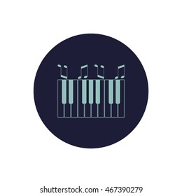 piano keyboard, vector