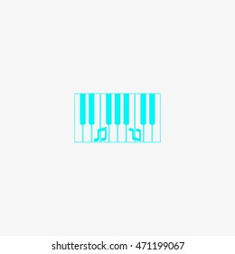 piano keyboard, vector