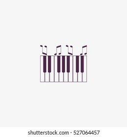piano keyboard, vector