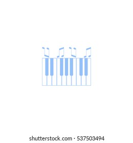 piano keyboard, vector