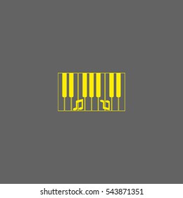 piano keyboard, vector