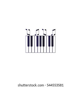 piano keyboard, vector