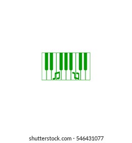 piano keyboard, vector