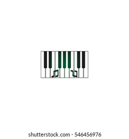 piano keyboard, vector