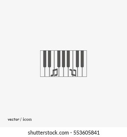 piano keyboard, vector