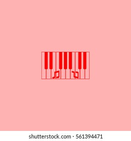 piano keyboard, vector
