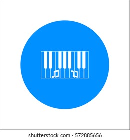 piano keyboard, vector