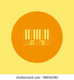 piano keyboard, vector