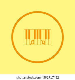 piano keyboard, vector