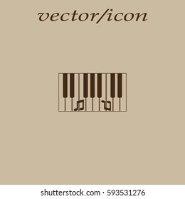 piano keyboard, vector