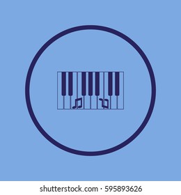 piano keyboard, vector