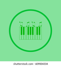 piano keyboard, vector