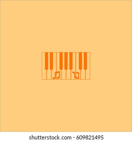 piano keyboard, vector