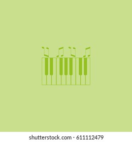 piano keyboard, vector