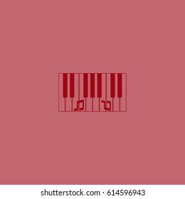 piano keyboard, vector