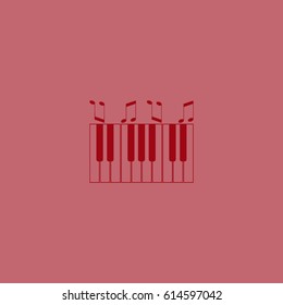 piano keyboard, vector
