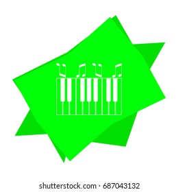 piano keyboard, vector