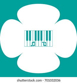 piano keyboard, vector