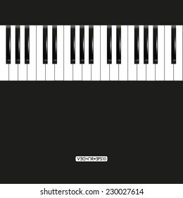 Piano keyboard vector concept