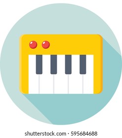 Piano Keyboard Vector Icon