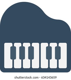 Piano Keyboard Vector Icon