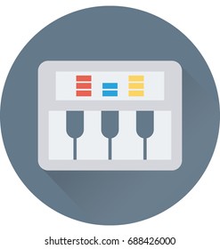 
Piano Keyboard Vector Icon
