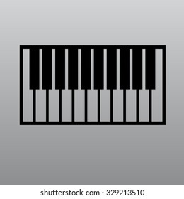 piano keyboard vector illustration