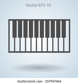 piano keyboard vector illustration