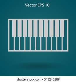 piano keyboard vector illustration
