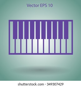 piano keyboard vector illustration
