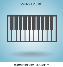 piano keyboard vector illustration