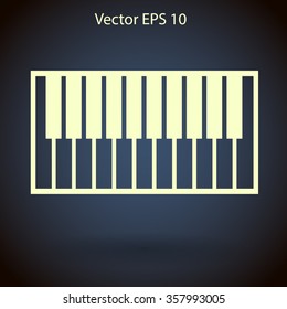 piano keyboard vector illustration
