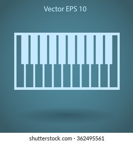 piano keyboard vector illustration