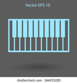 piano keyboard vector illustration