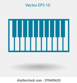 piano keyboard vector illustration