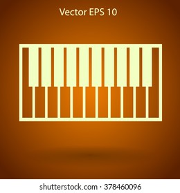 piano keyboard vector illustration