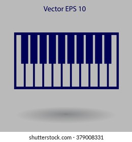 piano keyboard vector illustration