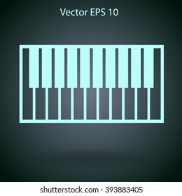piano keyboard vector illustration