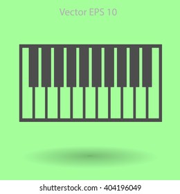 piano keyboard vector illustration
