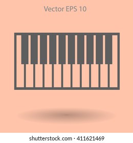 piano keyboard vector illustration