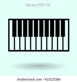 piano keyboard vector illustration