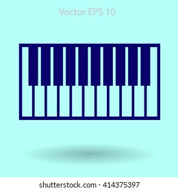 piano keyboard vector illustration