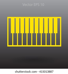 piano keyboard vector illustration