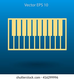 piano keyboard vector illustration