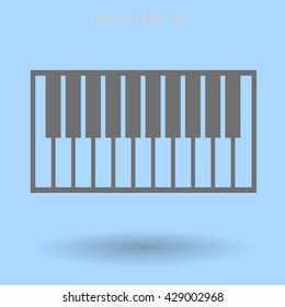 piano keyboard vector illustration