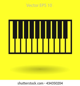 piano keyboard vector illustration